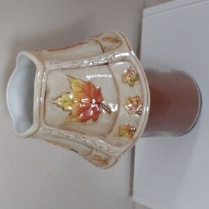 Vintage Yankee Candle Large Topper Gingerbread Candle Inc. Crackle Finish